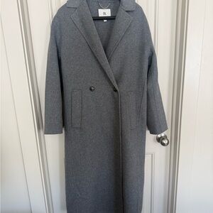 Banana Republic Wool Italian Melton Trench Coat